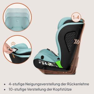 Scaun auto Lionelo Neal I-Size, grupa 2-3, 100-150 cm, cu ISOFIX - Img 6