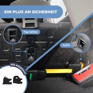 Scaun Auto Mobiclinic Pandafix, ISOFIX, 360 Rotire, Grupa 0-3, 0-36kg - Img 8