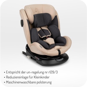 Scaun auto pentru copii MoMi EMI, 0-12 ani, 360 rotativ, ISOFIX, 3-36 kg - Img 4