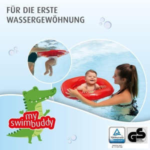 Scaun de inot reer myswimbuddy pentru bebelusi, 6-12 luni, 11 kg, rosu - Img 4