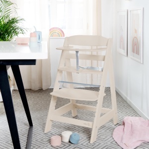 Scaun de masa Babyhochstuhl Sit Up Flex - Inaltime ajustabila, din lemn, CashmereBeige - Img 2
