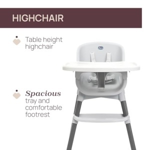 Scaun de masa Chicco Zest pentru bebelusi, ajustabil, 4.5 kg, design compact - Img 2