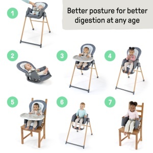 Scaun de masa Ingenuity Proper Positioner Deluxe - 7 in 1, Unisex, pentru 0-36 luni - Img 2