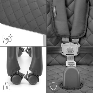Scaun de masa Kinderkraft TULO 3-in-1, 5 inaltimi, gri - Img 7