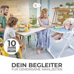 Scaun de masa Kinderkraft YUMMY, ajustabil, 7 inaltimi, gri - Img 3