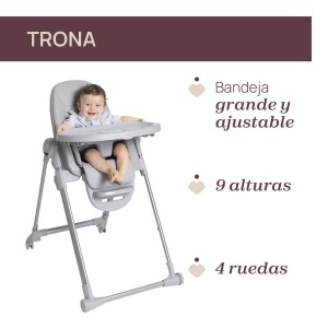 Scaun de masa pentru copii Chicco Polly Armonia, 3in1, 9 inaltimi, pliabil - Img 7