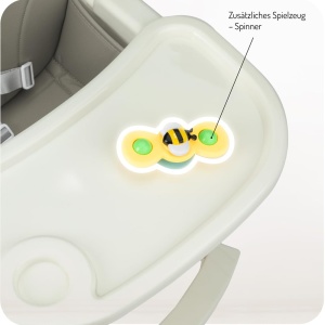 Scaun de masa pentru copii MoMi REKI 2-in-1, 6-36 luni, 5 puncte de siguranta - Img 6