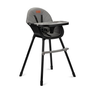 Scaun de masa pentru copii MoMi REKI 3 in 1 Negru - cu inaltime ajustabila si suport pentru picioare