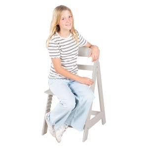 Scaun inalt pentru copii Babyhochstuhl Sit Up Flex, reglabil, din lemn, 6 luni - 70 kg, culoare Stone Washed - Img 12