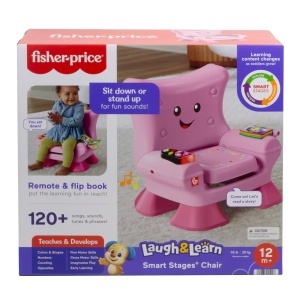Scaun Interactiv Fisher-Price Laugh Learn, 120 melodii, 3 limbi - Img 6