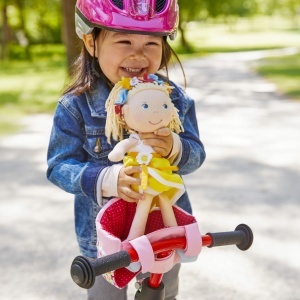 Scaun pentru papusi HABA 1304109001, cu prindere tip Velcro, pentru bicicleta si sanie - Img 3