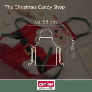 Schurta pentru copii Zenker Santa Claus, design festiv, ajustabila, lavabila - Img 4