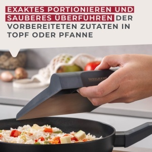 Scoica pentru legume Fackelmann Gemusetaxi, 15 x 15 x 3 cm, culoare gri - Img 4