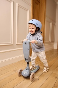 Scooter 2-in-1 MoMi Debe cu Klappsitz, pentru copii, 50 Kg, 3 roti LED - Img 2
