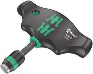 Scuar cu maner Wera Kraftform Kompakt 400, 17 piese, ergonomic, cu tehnologie Rapidaptor - Img 3