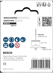 Scula de taiere Bosch cu adaptor pentru caramida si gresie moale, 67 mm - Img 4