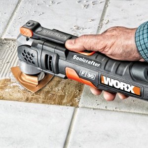 Scula multifunctionala Worx WX680 Sonicrafter Hyperlock F30, 350W, design flexibil - Img 5