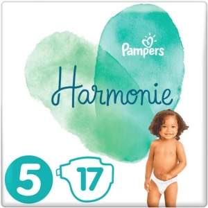 Scutece Pampers Harmonie, Marimea 5 (11-16 kg), Hypoalergenice, 17 bucati