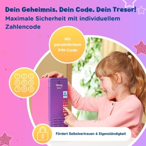 Seif pentru copii VTech Kidisecrets Traumtresor cu 3 compartimente, LCD si 6 jocuri - Img 3