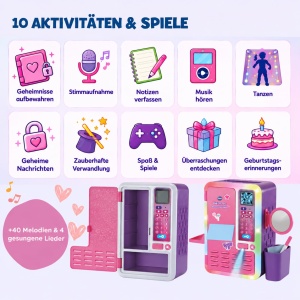 Seif pentru copii VTech KidiSecrets Traumtresor Deluxe cu 10 jocuri - Img 3