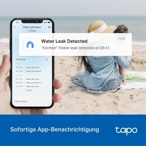 Senzor inteligent pentru scurgeri de apa TP-Link Tapo T300 IP67 alarma 90 dB notificari instantanee - Img 7
