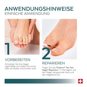 Serum de reparare unghii PODERM Tea Tree 6 ml - 4-in-1, formula naturala - Img 5