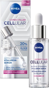 Serum Facial NIVEA Cellular Expert Filler cu Hyaluron, 30 ml, Anti-Aging