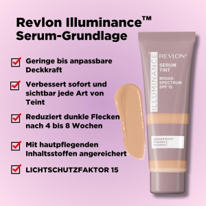 Serum Tinted Revlon Illuminance, 28 ml, SPF 15, nuanta 313 Light Tan - Img 2