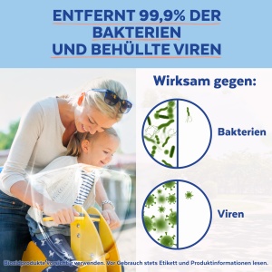 Servetele umede de dezinfectie Sagrotan 2in1, 15 buc, pentru maini si suprafete - Img 3