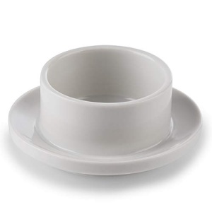 Servitor pentru unt APS 15921, 9 cm, H 7 cm, 0,06 litri, portelan si inox - Img 3
