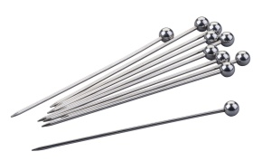 Set 10 Cocktailpickere Fackelmann din Otel Inoxidabil, 11cm, Reutilizabili