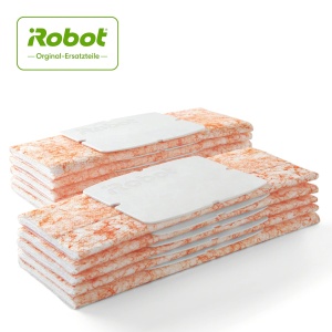 Set 10 Lavete Umede iRobot pentru Braava Jet 300, Alb-Albastru, Originale - Img 2