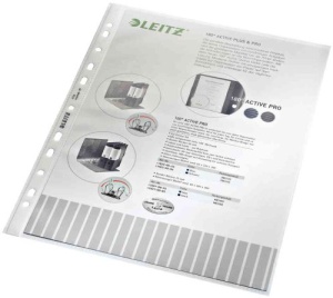 Set 100 Pungi Protectoare A4 Leitz, 85 Micron, Recycle, Transparent - Img 4