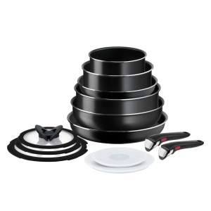 Set 13 Piese Tefal Ingenio Easy On, Tavi si Oale cu Maner Detasabil, Antiaderente - Img 1