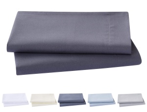 Set 2 fete de perna Todocama din microfibra 105x40 cm gri inchis hipoalergenice - Img 2