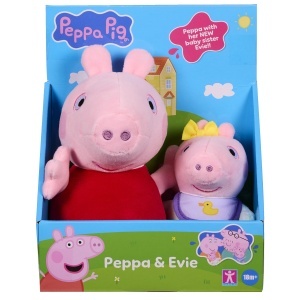 Set 2 Figurine Peppa Pig - Peppa si Baby Evie, Plus, 18 luni