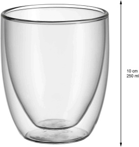 Set 2 Glastre WMF Kult dublu perete 250ml - Borosilikat, Hitzebestandig - Img 3