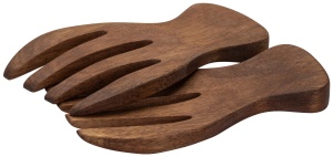 Set 2 Salatgabeln Fackelmann Blossom Harmony din Akazienholz, Ergonomice, Elegante - Img 3