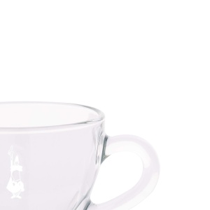 Set 2 Tazzine Espresso Bialetti din Sticla cu Piattino, 9.2x13.5 cm - Img 3