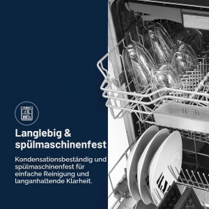 Set 2 Termoglaze DeLonghi DLSC312, Borosilikat, 330 ml, Spalare Automata - Img 8