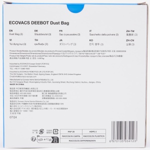 Set 3 Saculeti Aspirator Ecovacs pentru DEEBOT N30 PRO OMNI, Capacitate 2.6L - Img 3