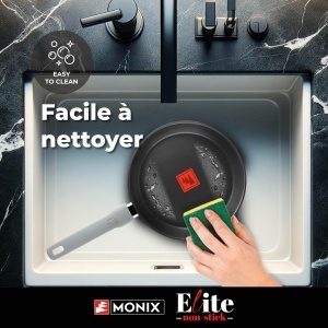 Set 3 Tigai MONIX Elite Non Stick, 20-24-26 cm, Inox 1810 - Img 2