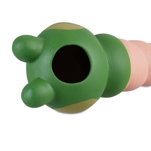 Set 4 Ghiulele pentru Udare Relaxdays, 100 ml, Design Broscuta, TerracottaVerde - Img 6