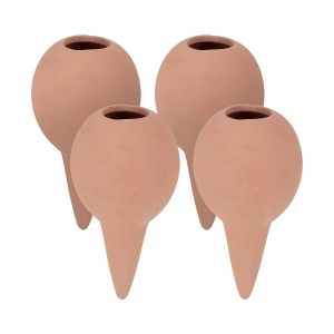 Set 4 Ghiuvete pentru Udare Plante Relaxdays, 11.5 x 6 cm, Terracotta