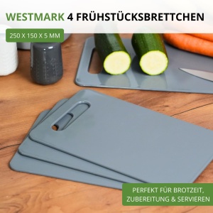 Set 4 Tavi Mic Dejun Westmark 62012270 Plastic Culoare Antracit - Img 3