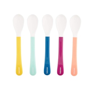 Set 5 Linguri Babymoov, BPA-free, ergonomice, ideale pentru bebelusi