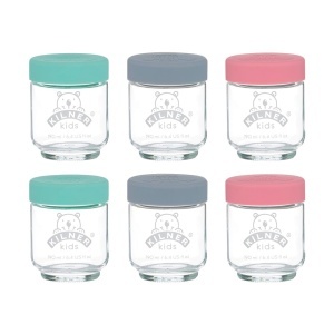 Set 6 Borcane pentru Baby Food KILNER 190 ml cu Capac Silikon, Spalare Automata - Img 1