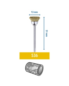 Set accesorii Dremel 536 - 2 perii din alama 13mm pentru curatare si degrosare - Img 3