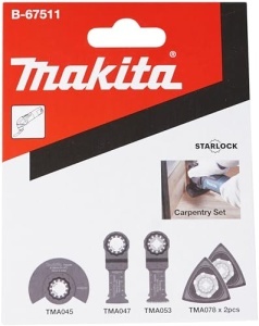 Set accesorii multifunctionale Makita B-67511, 5 piese, pentru lemn, metal si slefuire - Img 2