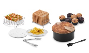 Set accesorii pentru friteuza cu aer cald Ufesa 7 piese BPA-free compatibil 35L